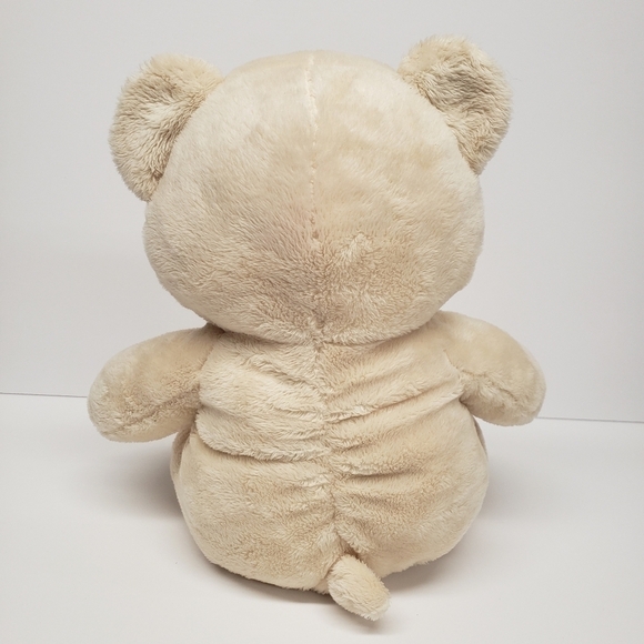 Build a Bear 13" Cream Tan Teddy Bear Seated Plush - Picture 3 of 5